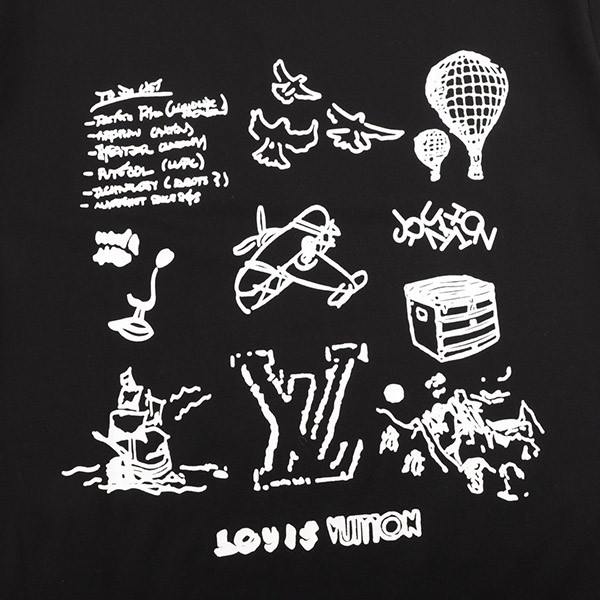 超希少！ルイヴィトン プリントTシャツ 偽物 2色 vus45732